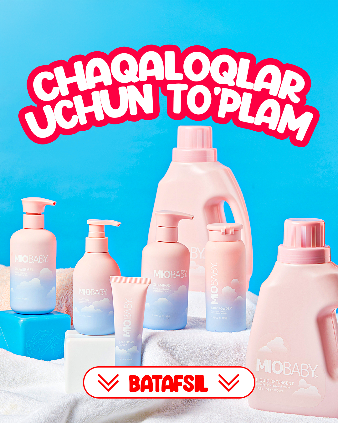 Mio Baby Facebook ad: MioBaby, bolajonlar uchun parvarish
