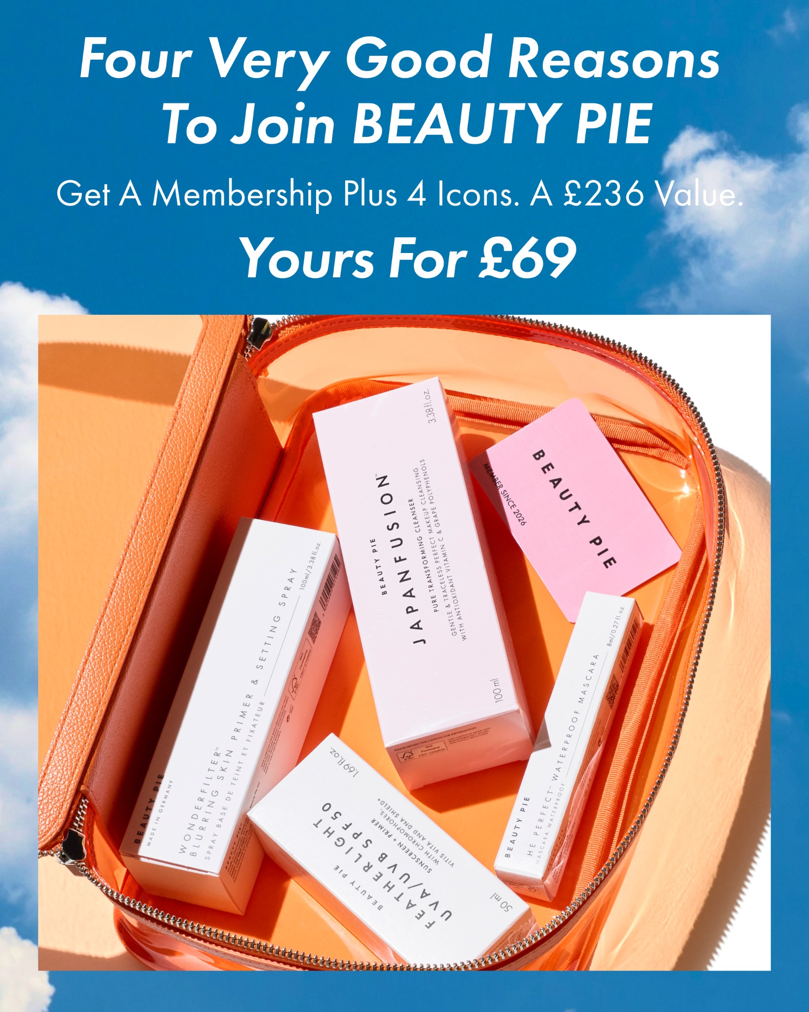 Beauty Pie Facebook ad