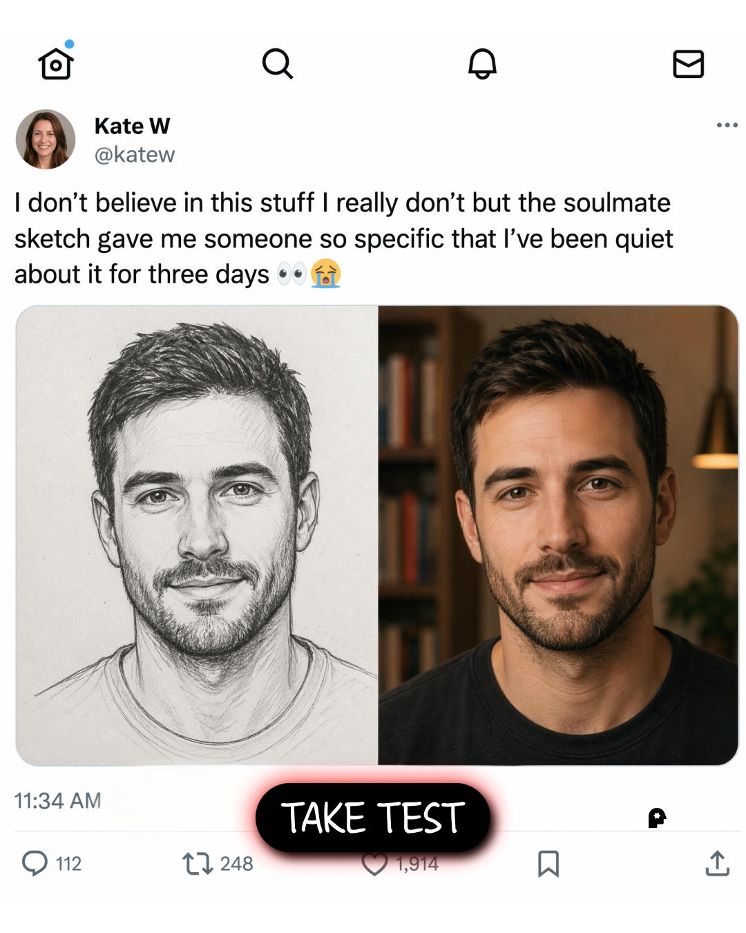 Soul Sketch Facebook ad