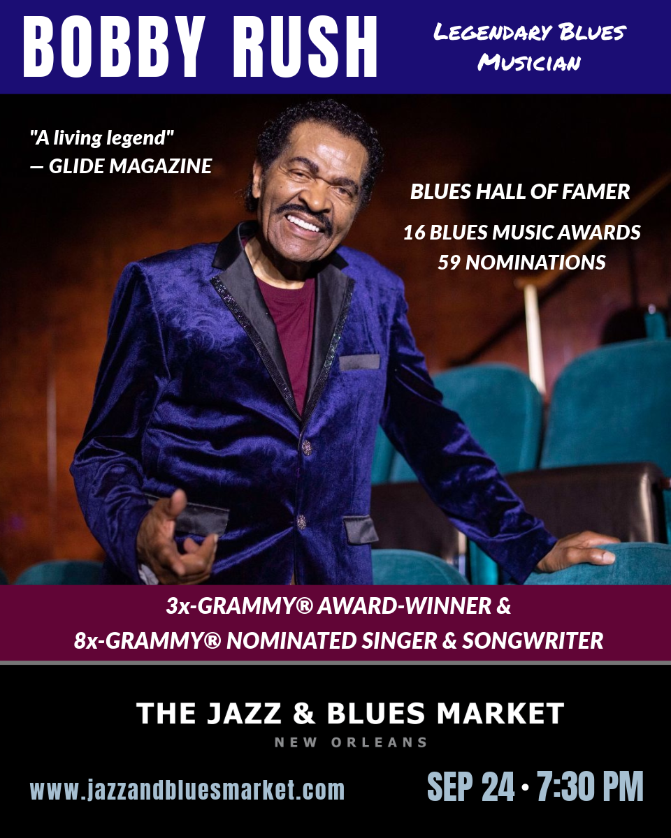 New Orleans Jazz & Blues Market Facebook ad: Bobby Rush