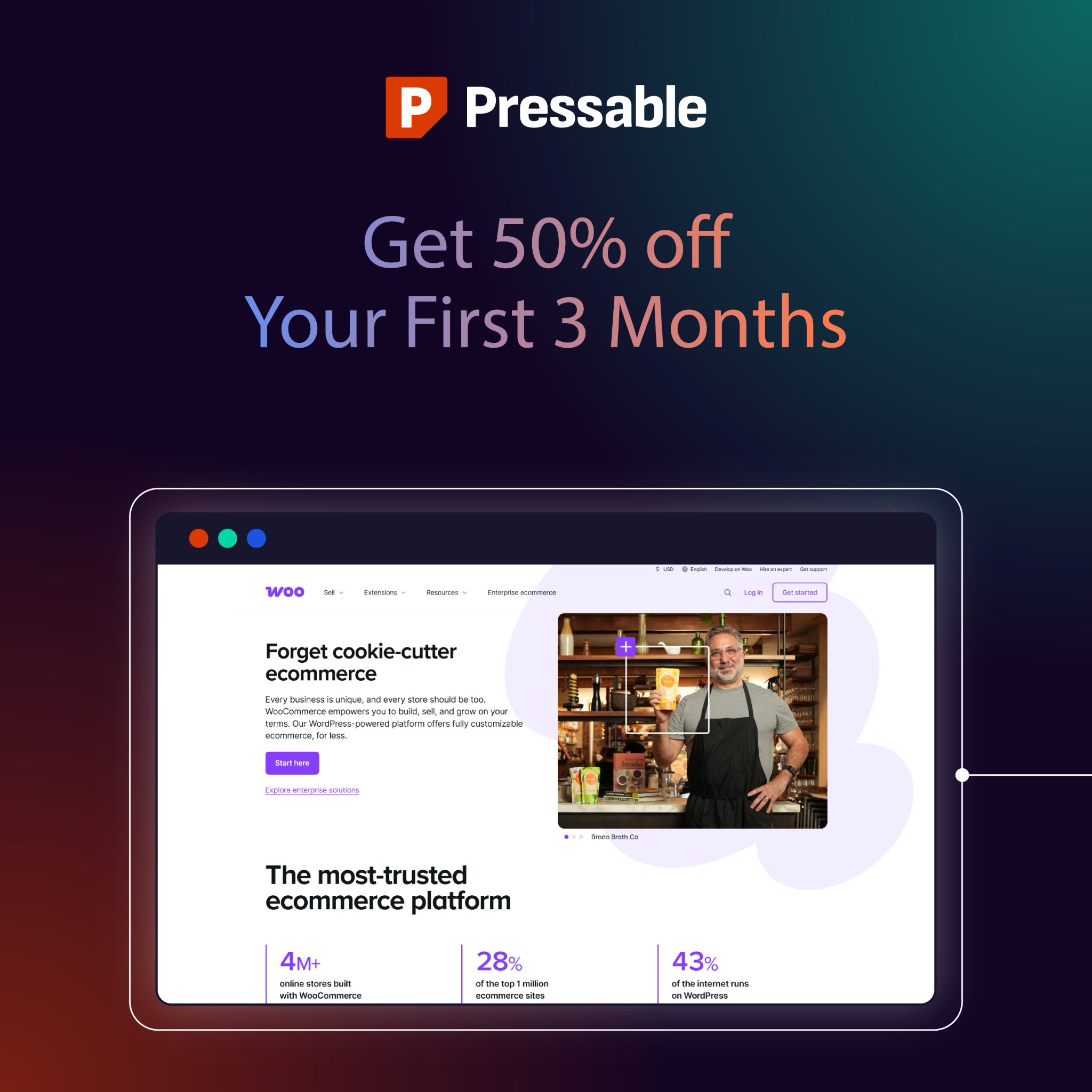 Pressable Facebook ad