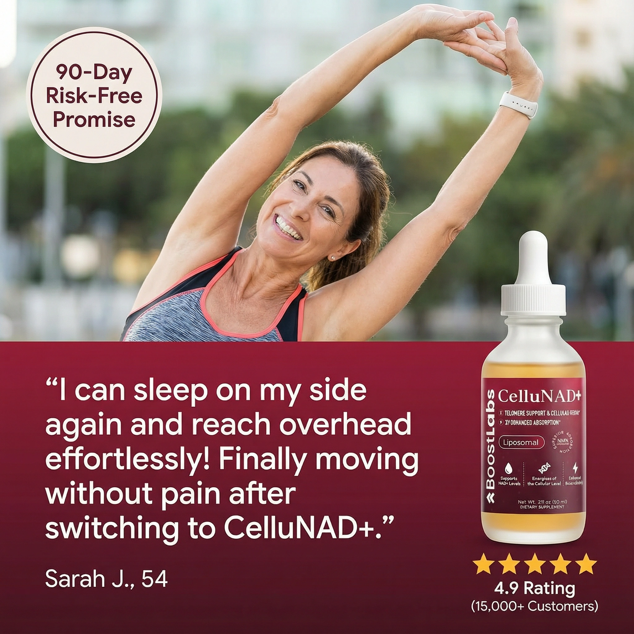 Sarah Mitchell Menopause Joint Expert Facebook ad