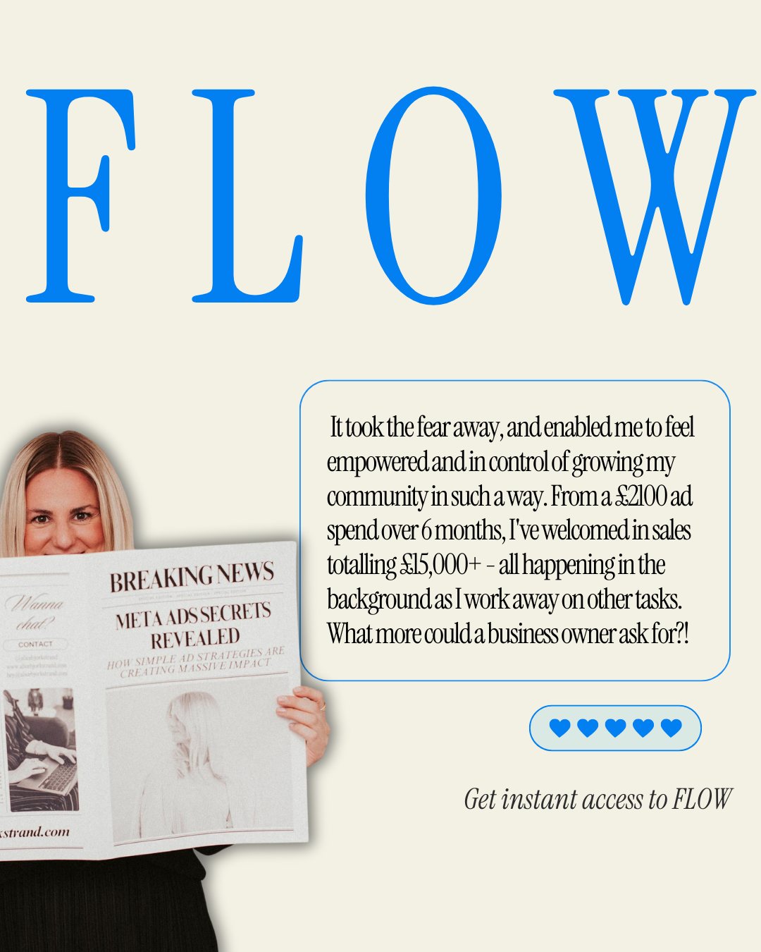 Alice Björkstrand Facebook ad: Leads. guaranteed