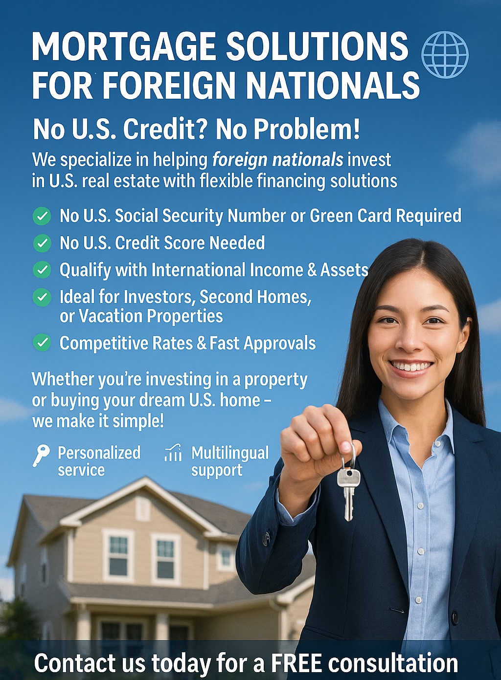 Kady Homes Facebook ad: MORTGAGE SOLUTIONS FOR FOREIGN NATIONALS