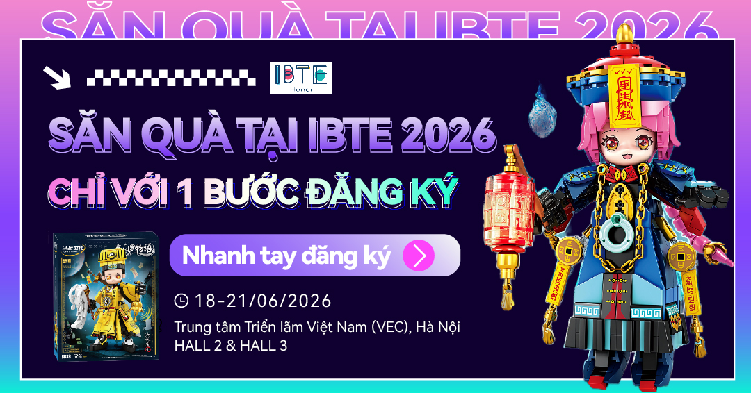 IBTE - Triển lãm Quốc tế Sản phẩm & Đồ chơi Trẻ em Việt Nam Facebook ad from May 14, 2026