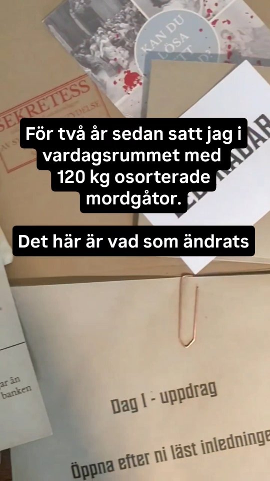 Mystery Games Facebook ad: Jag bleknade när lastbilens ställde pallen utanför porten