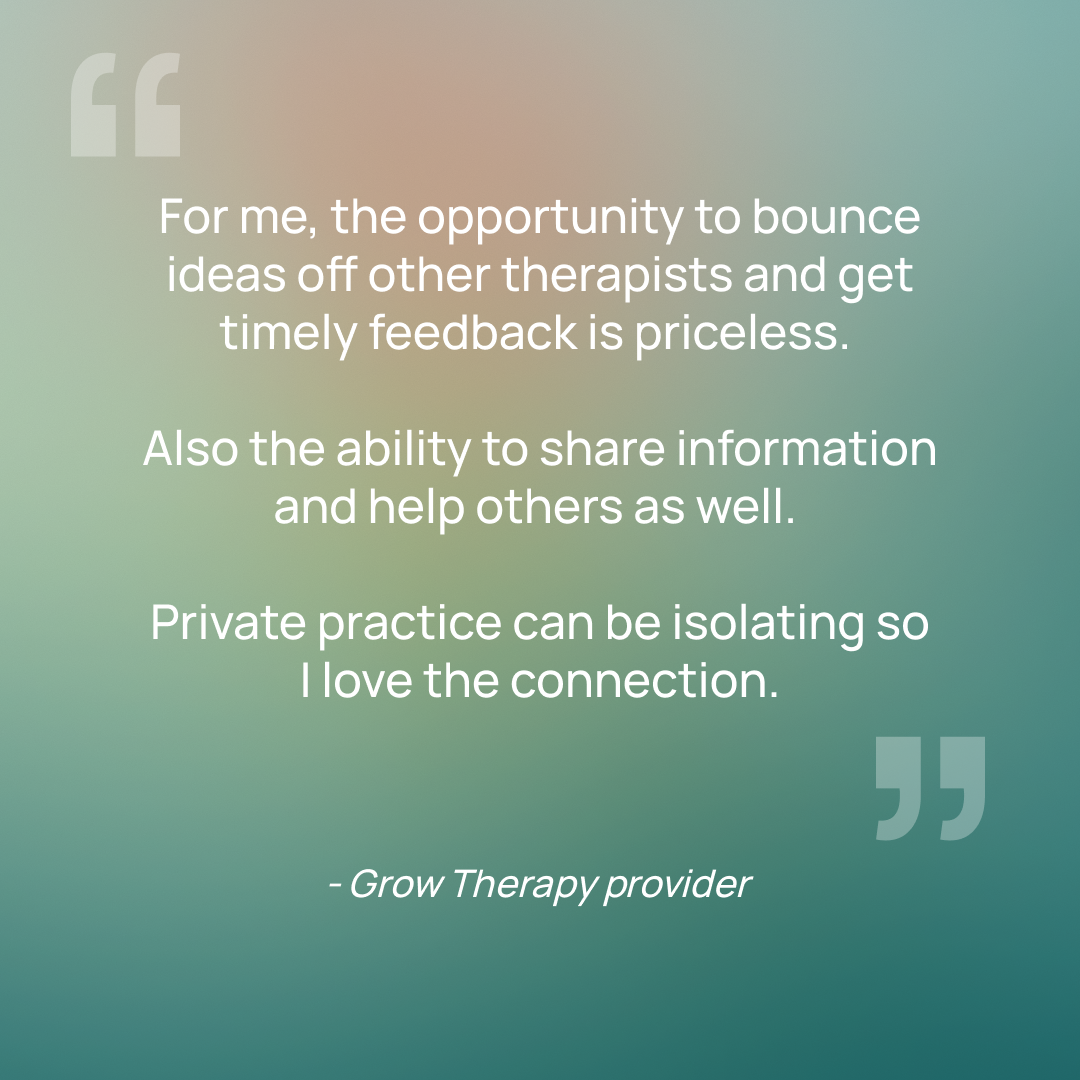 Grow Therapy Facebook ad
