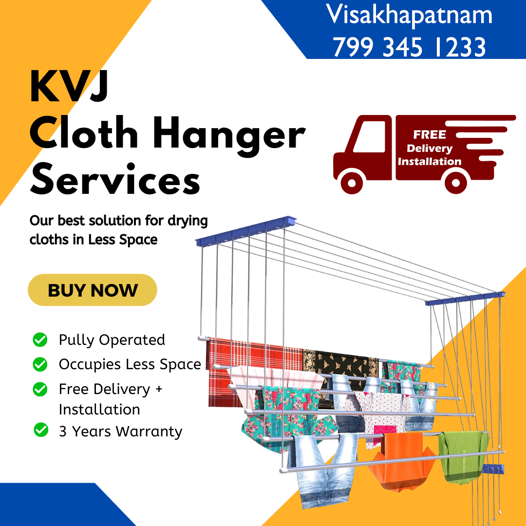 KVJ Services Visakhapatnam Facebook ad: Balcony Cloth Hangers
