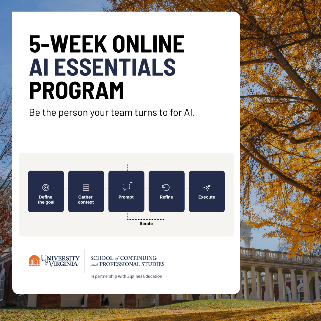 UVA School of Continuing and Professional Studies Facebook ad from Jul 22, 2026