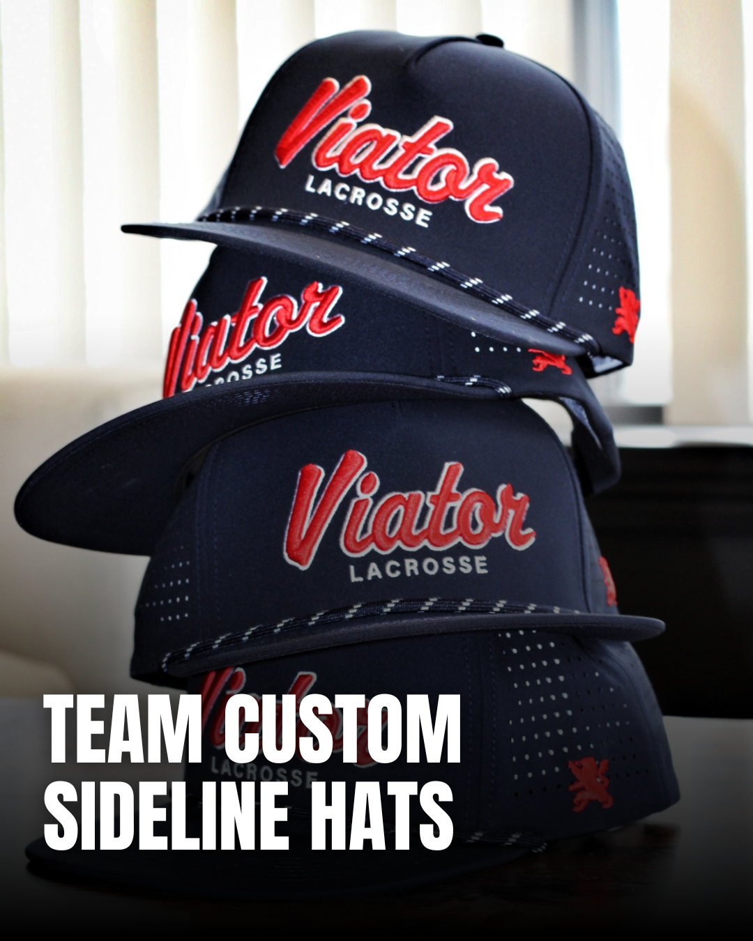 Clubhouse Athletic Facebook ad: Custom Performance Rope Hats For Lacrosse