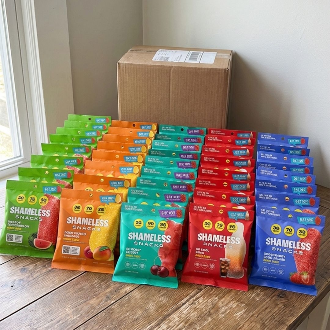 Shameless Snacks Facebook ad