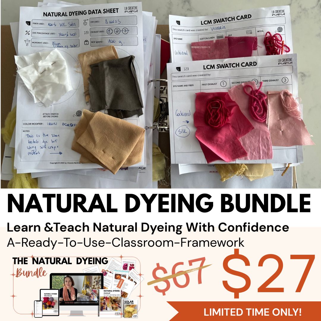 La creative mama Facebook ad: Teach Natural Dyeing With Confidence, A Ready-to-Use…