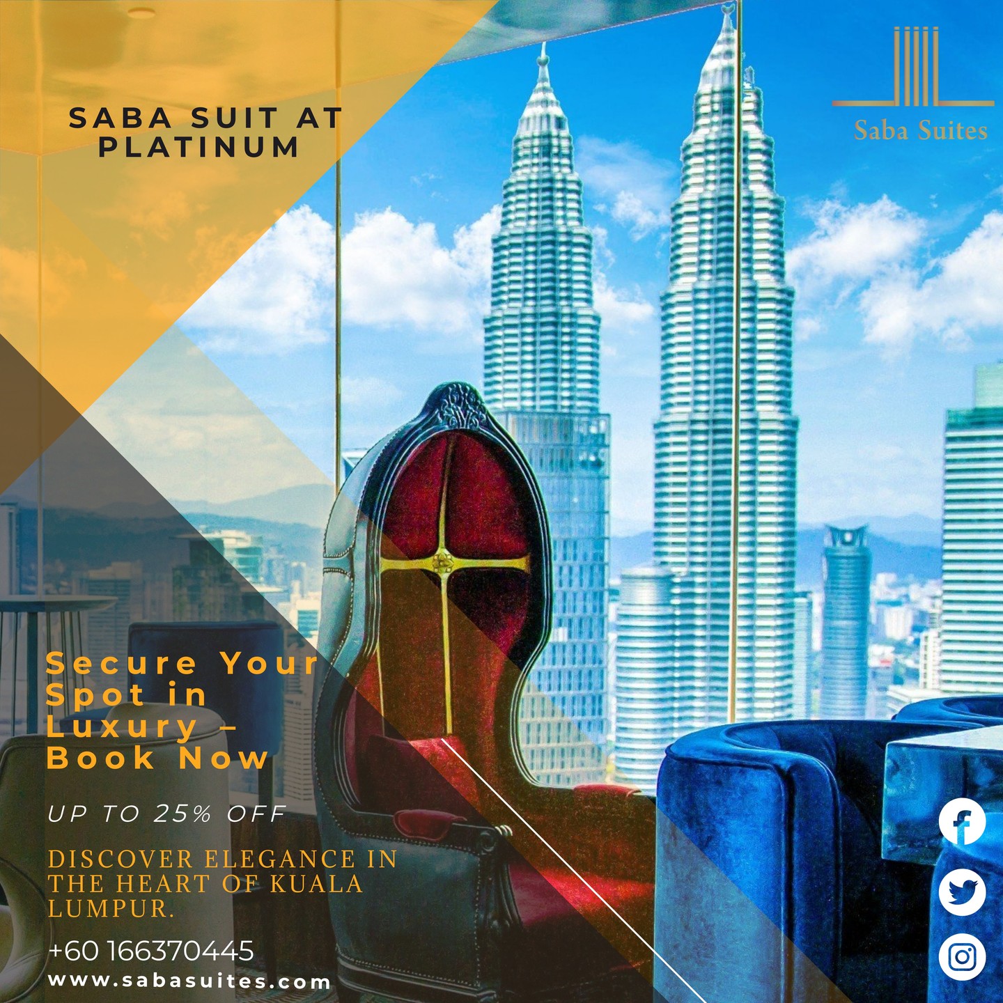 Saba Suites at Platinum KLCC Facebook ad