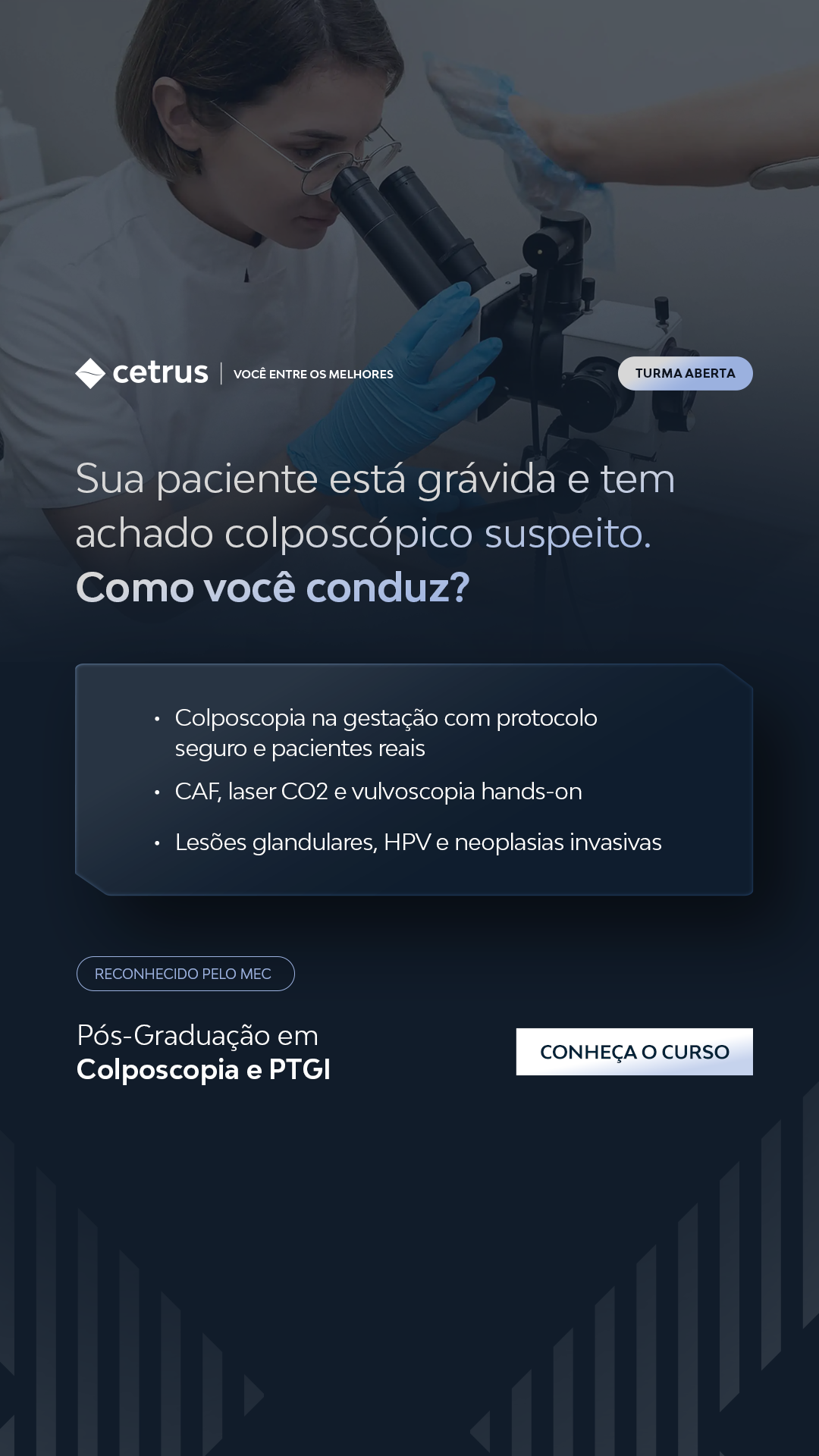 Cetrus - Educação Médica Facebook ad: Colposcopia em Gestantes?