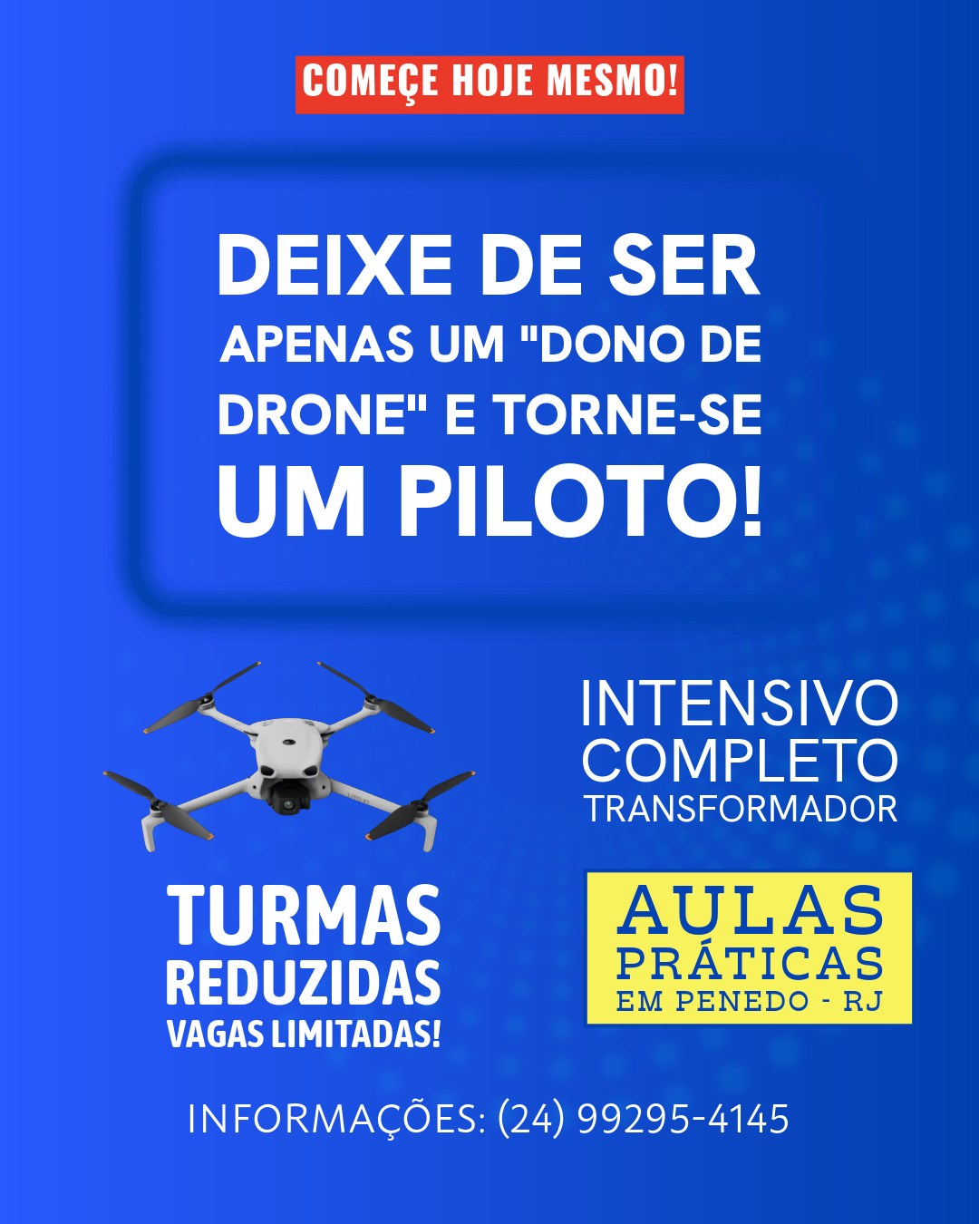Andrômeda Drones BR Facebook ad: Deixe de ser apenas um dono de drone…