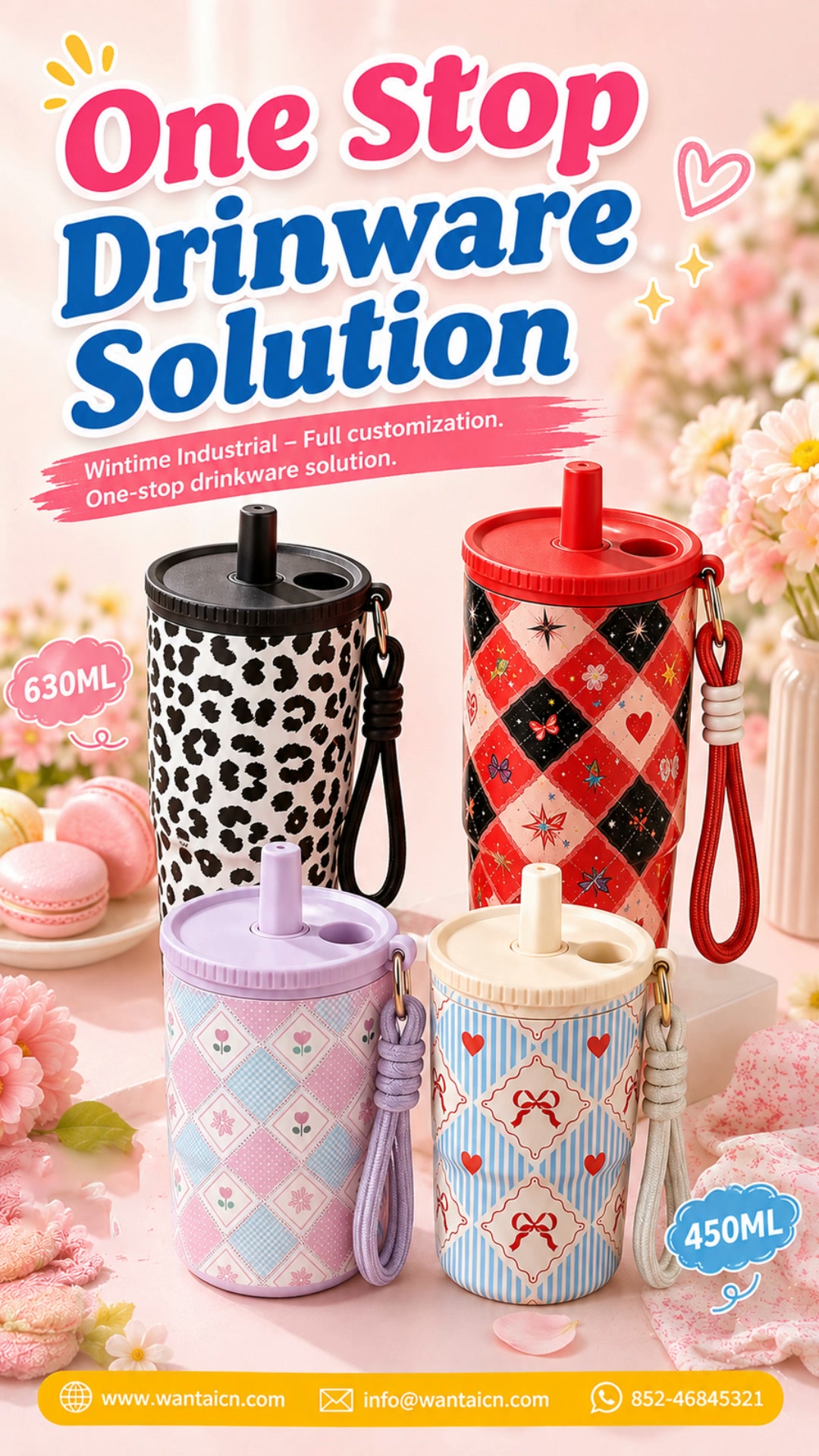 Wintime Industry-Water Bottle, Thermal Mug, Coffee Cup Manufacturer Facebook ad: Your Logo, Your Color, Your Bottle