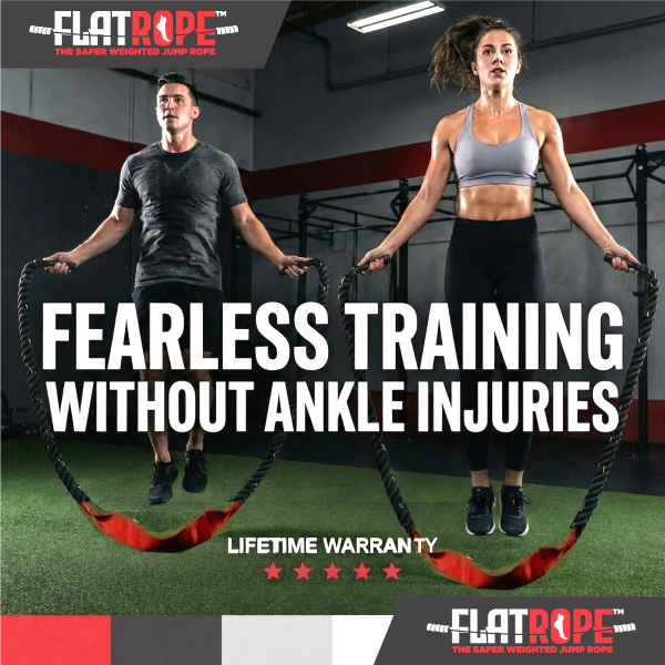 FLATROPE: The Safer Weighted Jump Rope Facebook ad: The Smarter Weighted Jump Rope