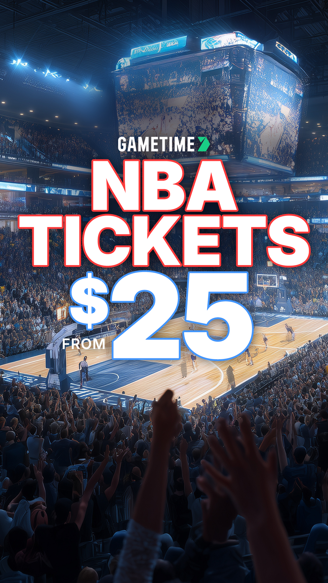 Gametime Facebook ad