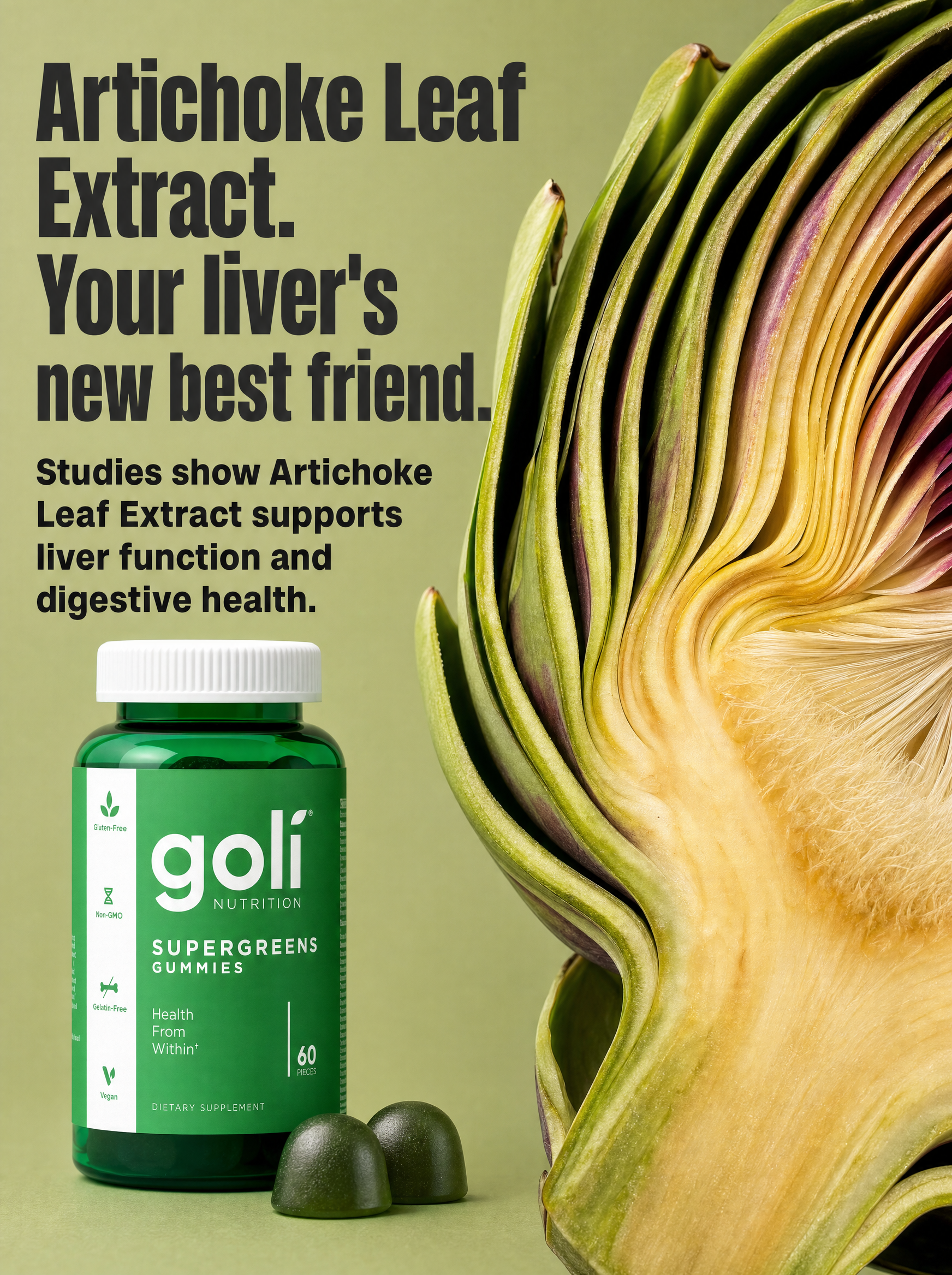 Goli Facebook ad: More Thiamin Than 52 Cups of Spinach