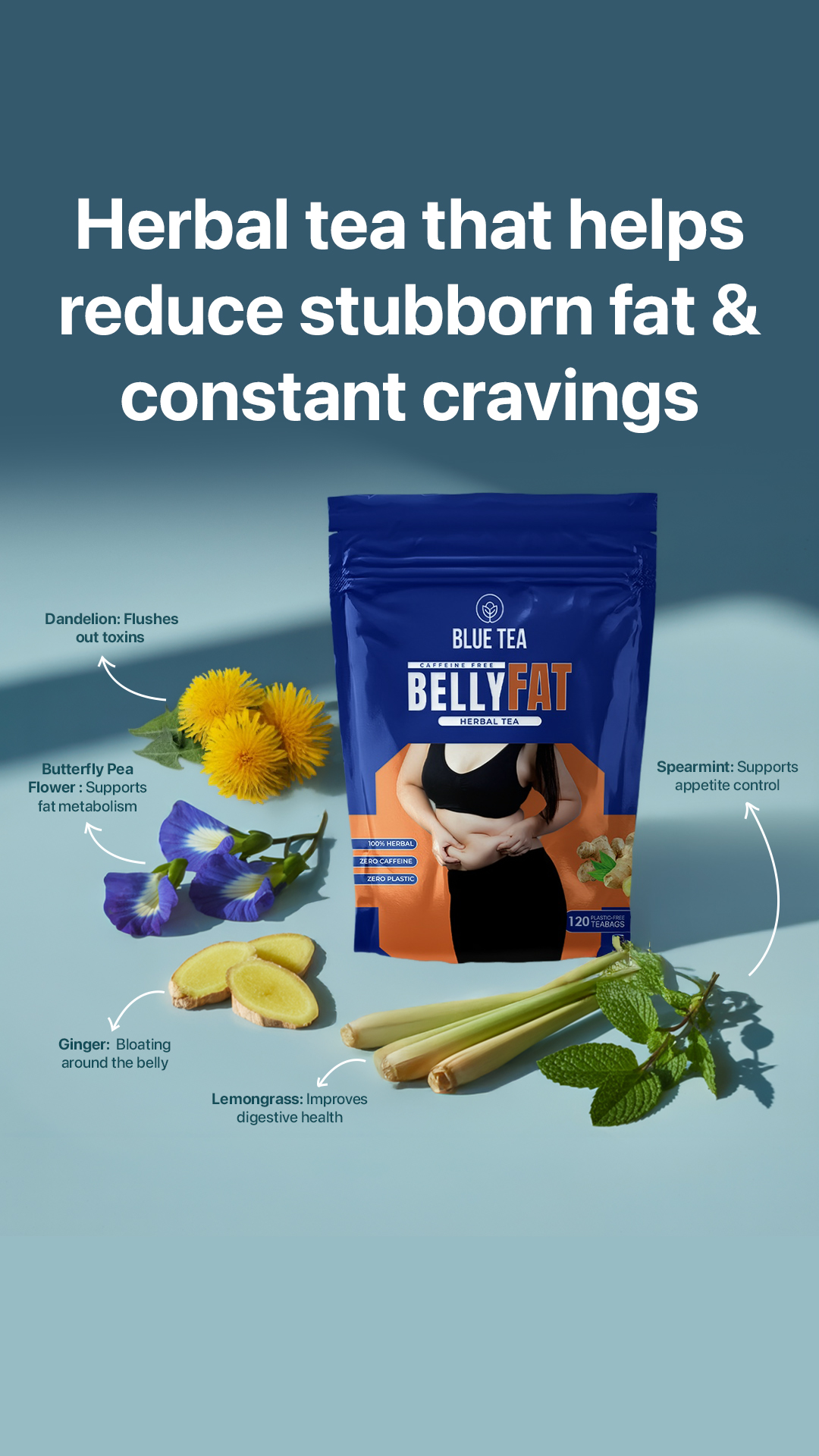 Blue Tea Facebook ad