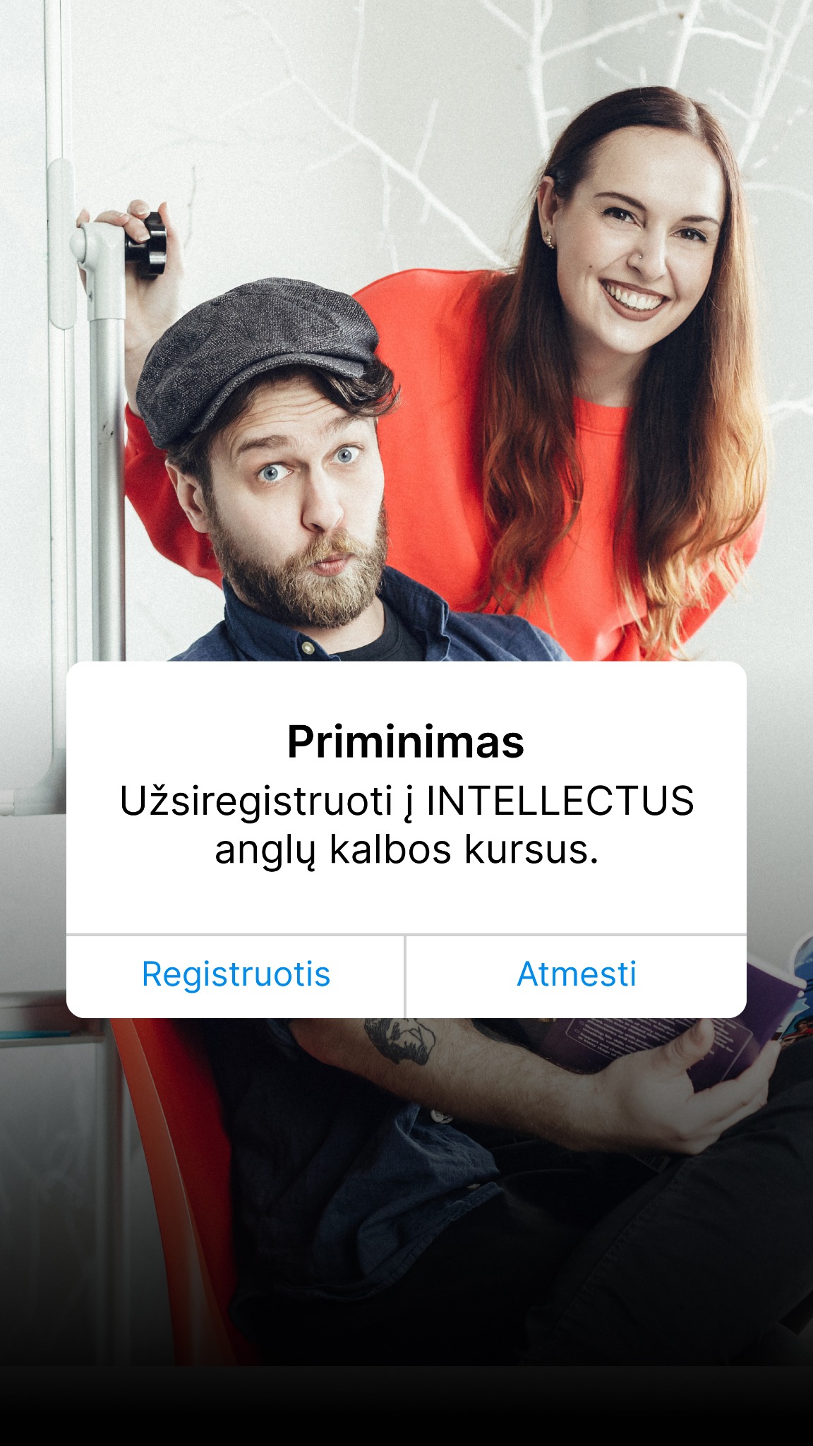 Anglų kalbos mokykla „Intellectus“ Facebook ad