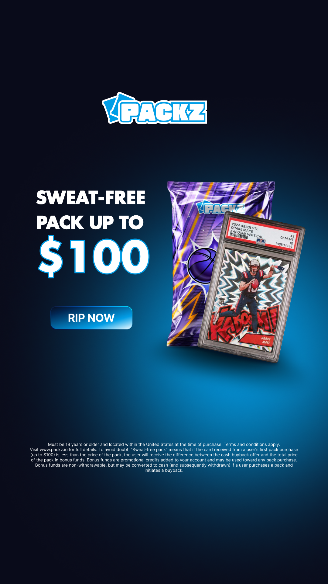 Packz Facebook ad from May 21, 2026