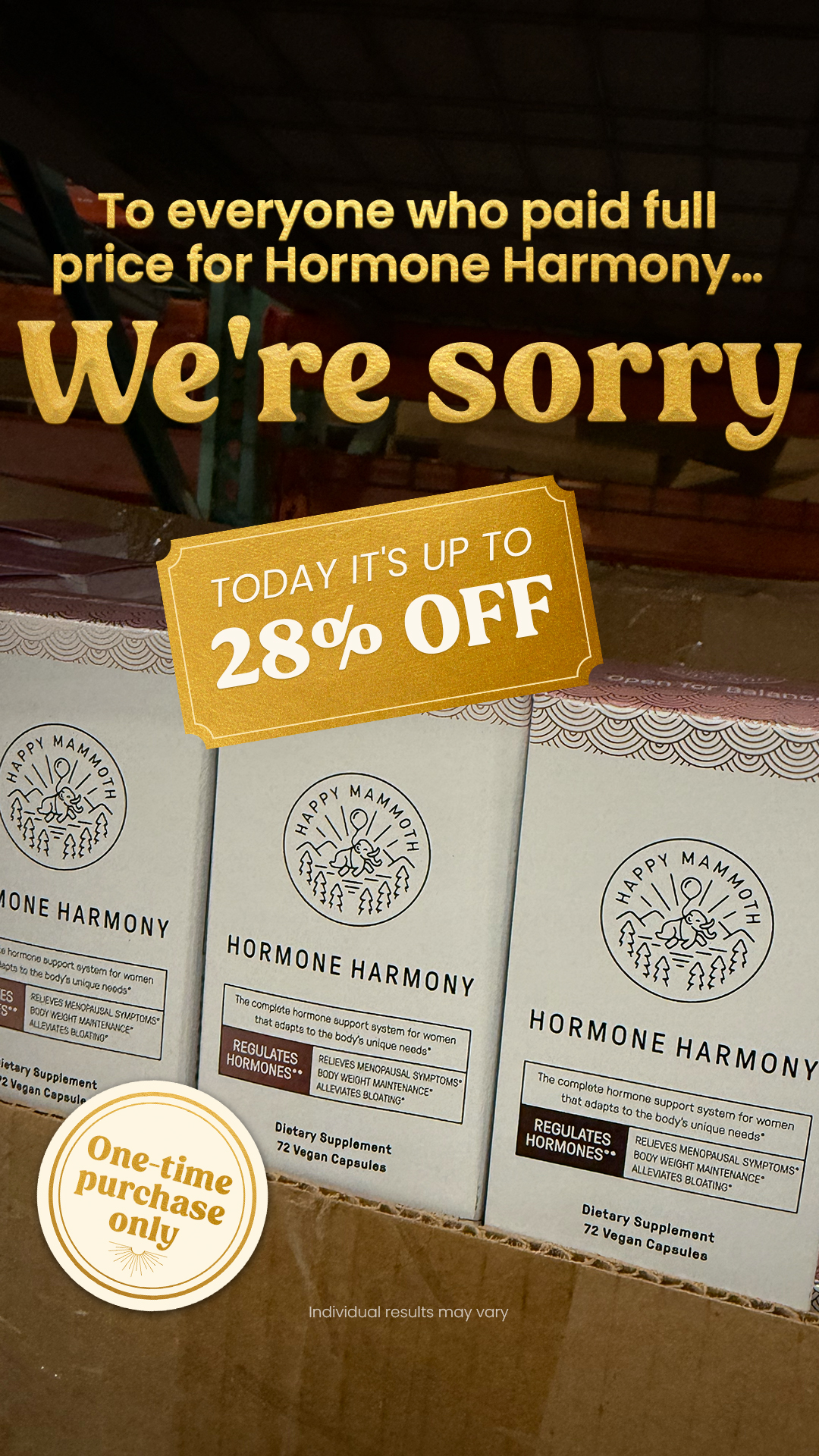 Happy Mammoth Facebook ad