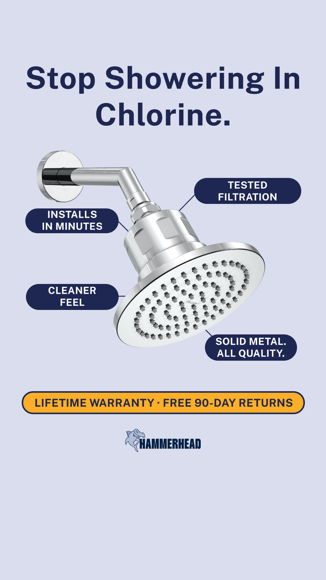 HammerHead A Shower Head Store Brand Facebook ad: Purify Your Shower Water With Gillian
