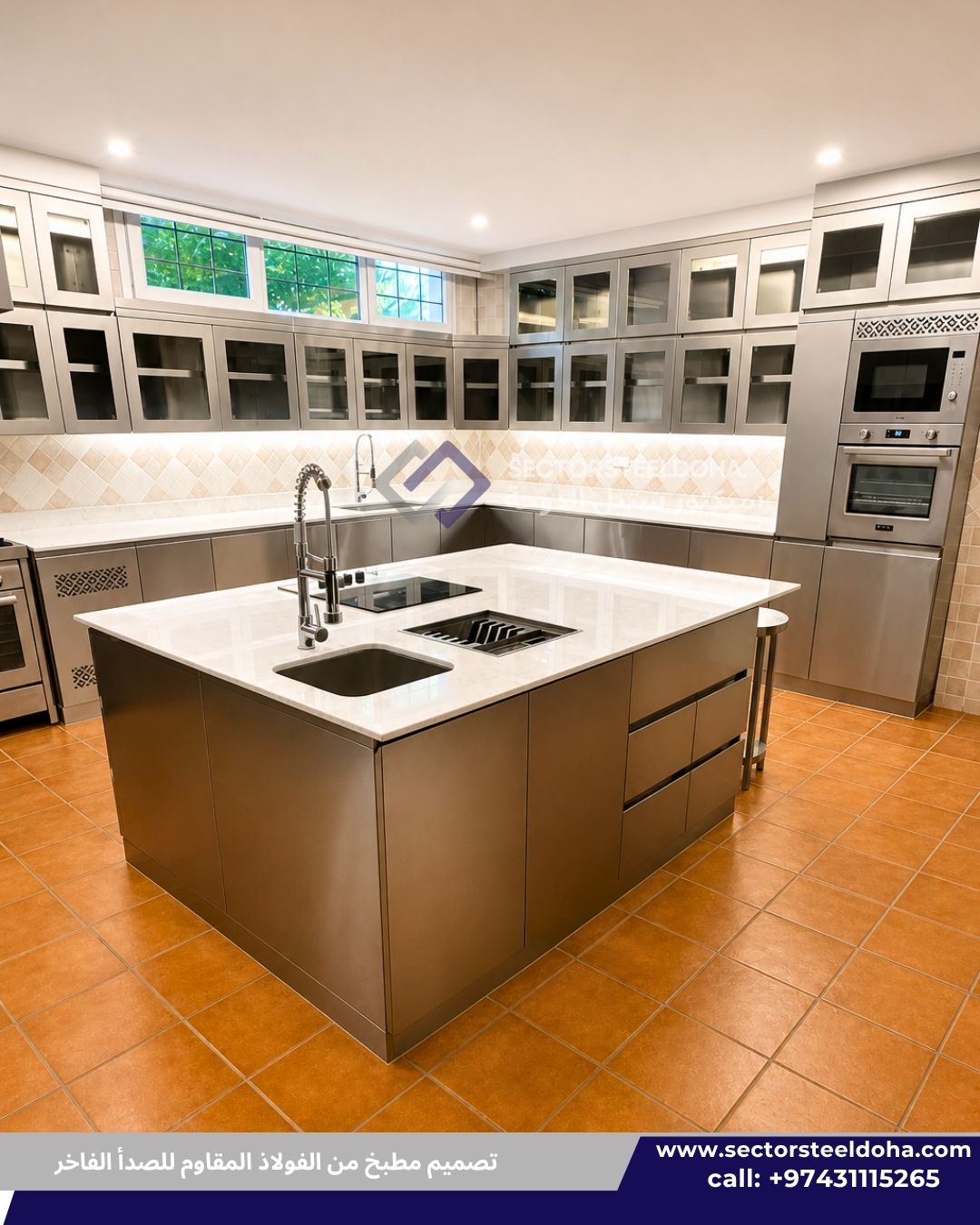 Sector Steel Doha Facebook ad: Custom Stainless Steel Kitchens in Doha