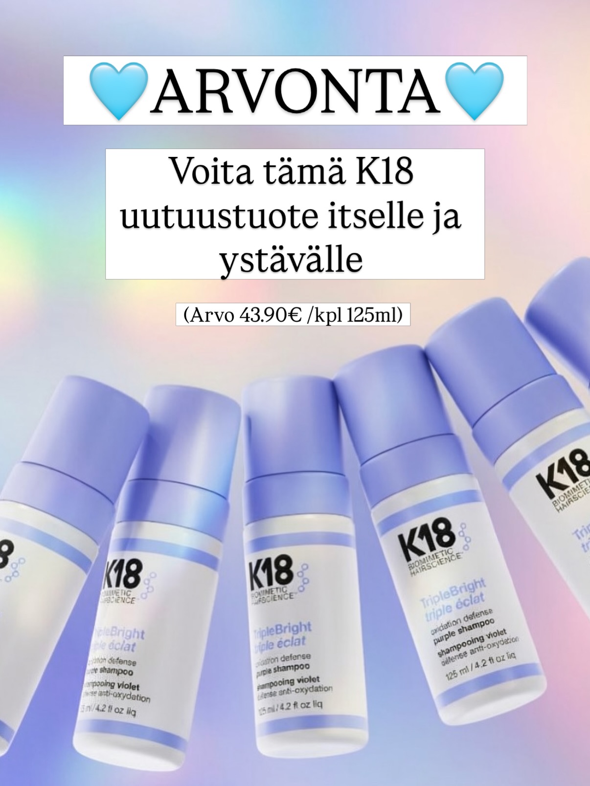 hiusfashion Facebook ad: Osallistu Hiusfashionin maaliskuun ARVONTAAN ja voita…