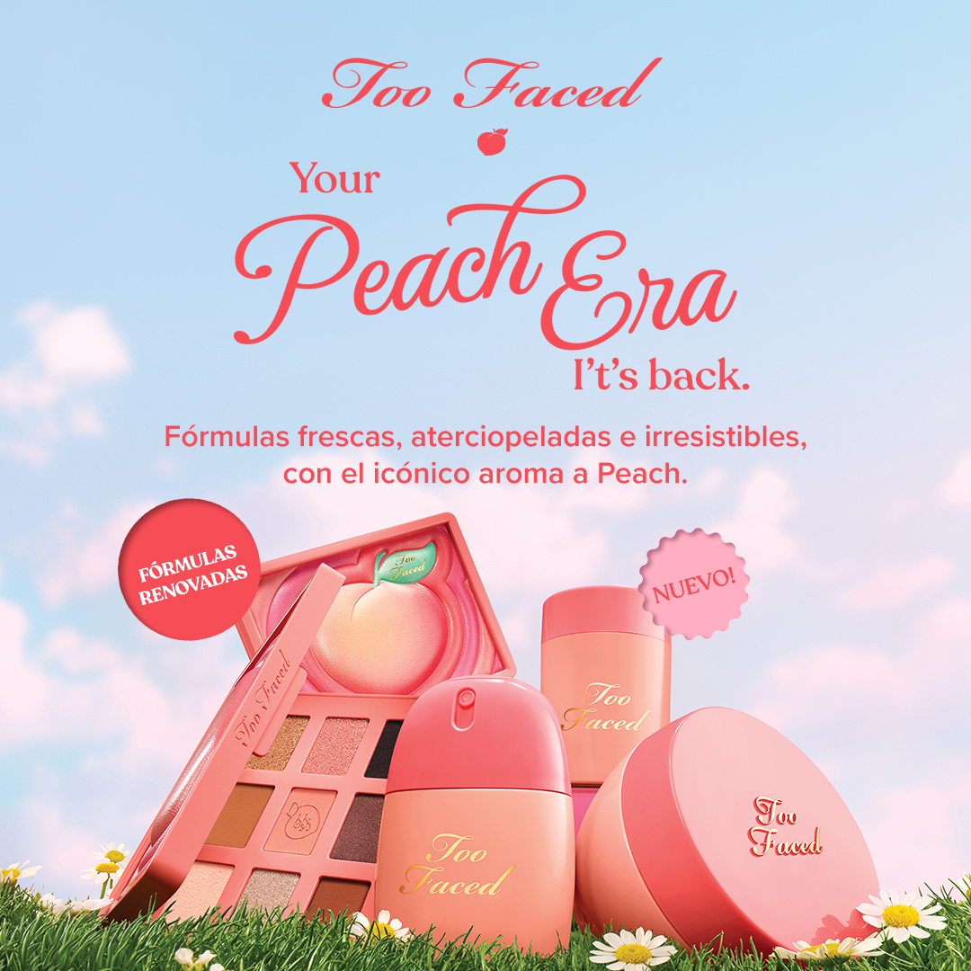 Too Faced Loves Mexico Facebook ad: Experimenta Peach