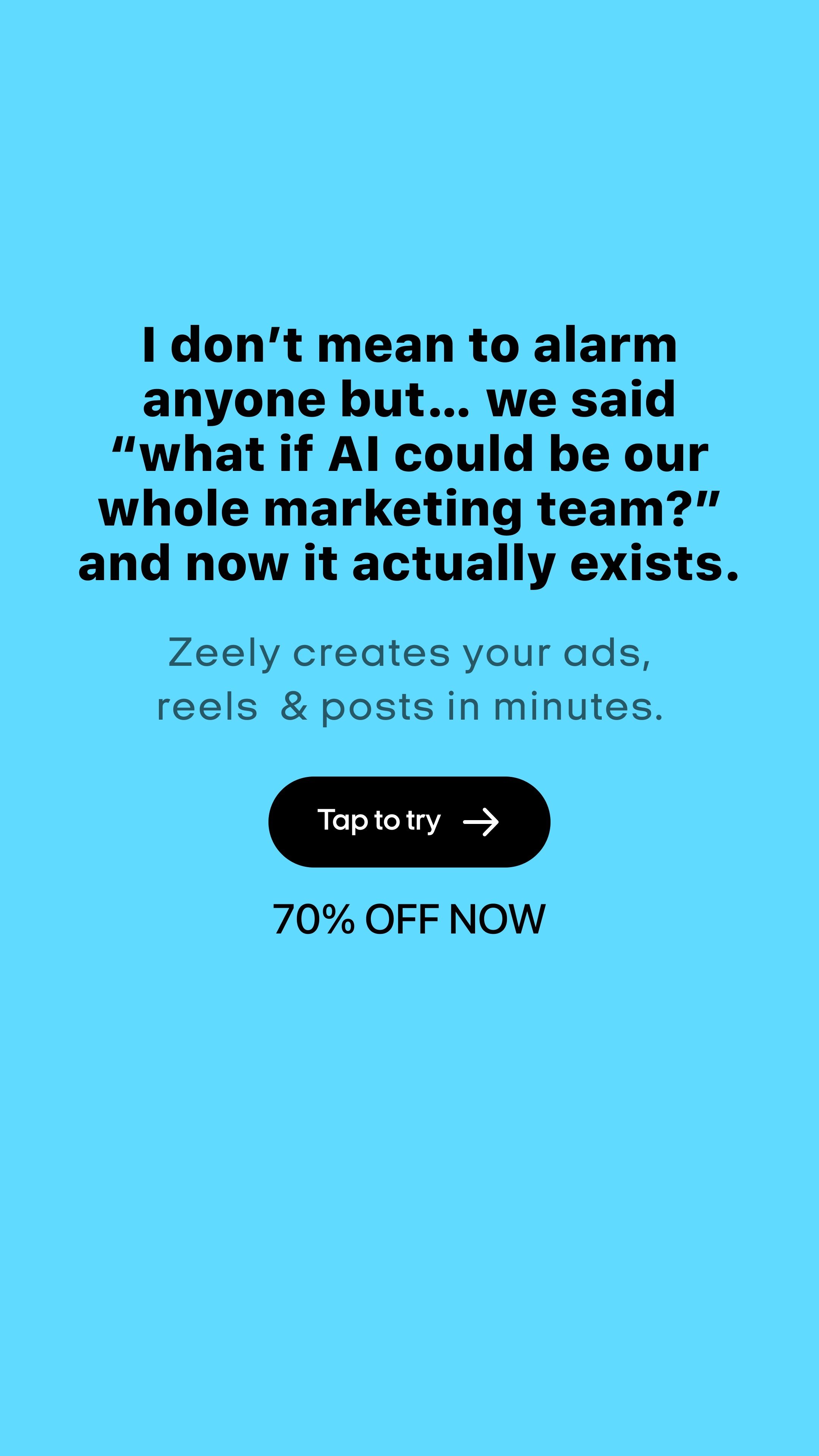 Zeely Facebook ad