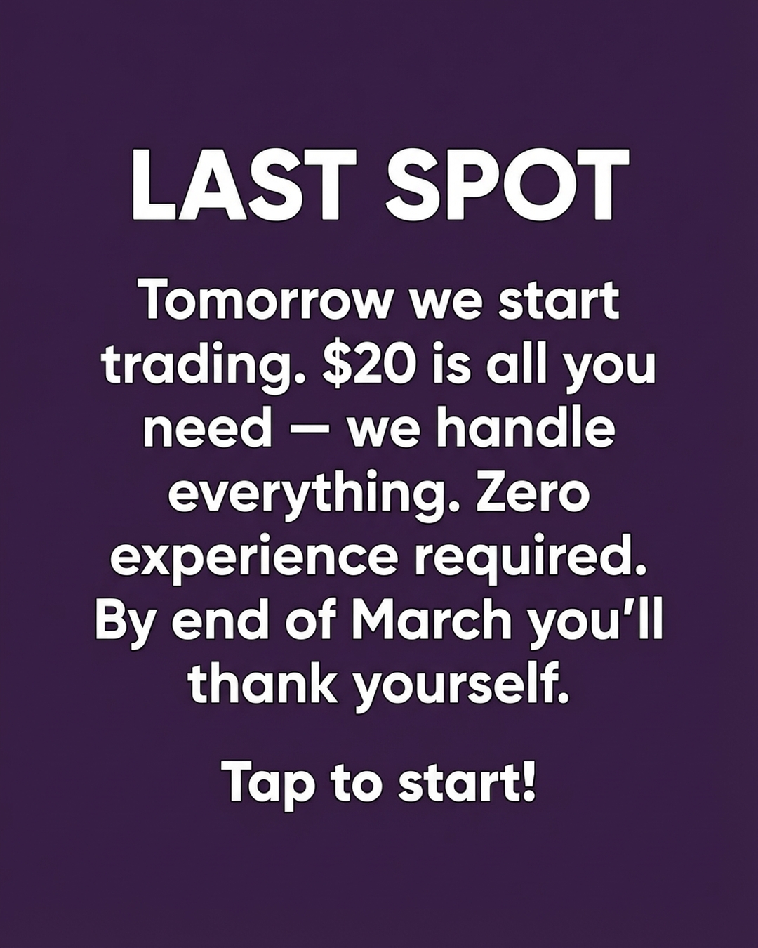 Finelo Facebook ad: Start Now!