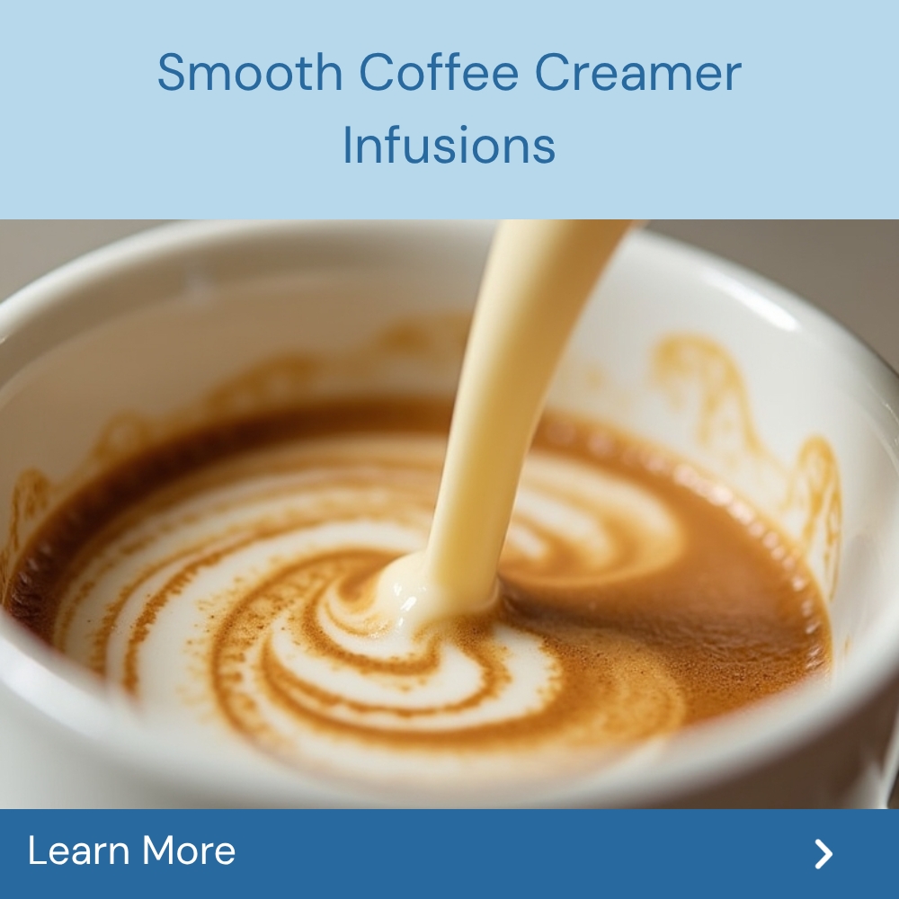 SearchLogik Crux Facebook ad: Smooth Coffee Creamer Infusions!