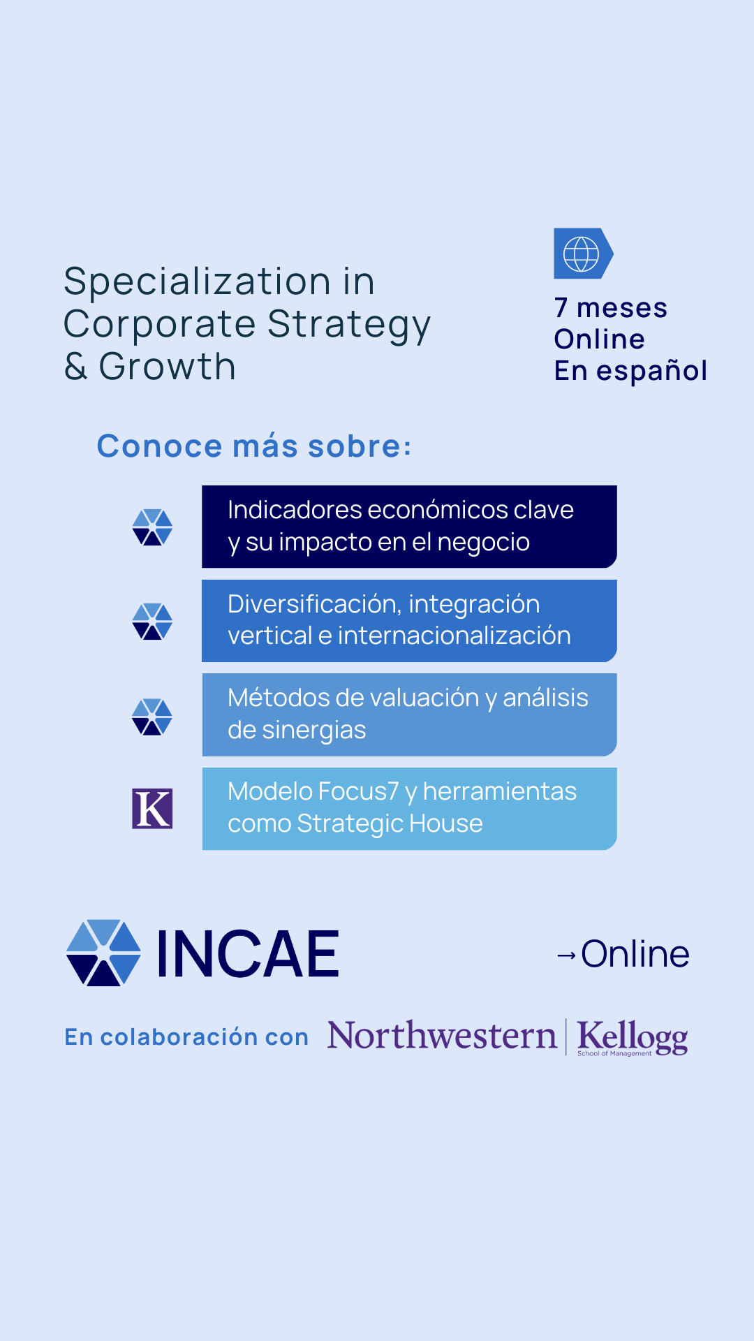 INCAE Online Facebook ad