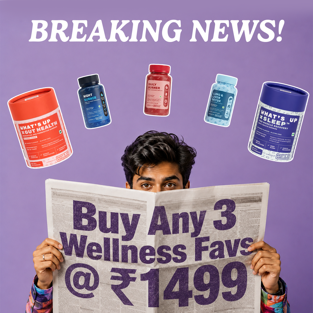 What's Up Wellness Facebook ad: Pick 3 Products @ ₹1499