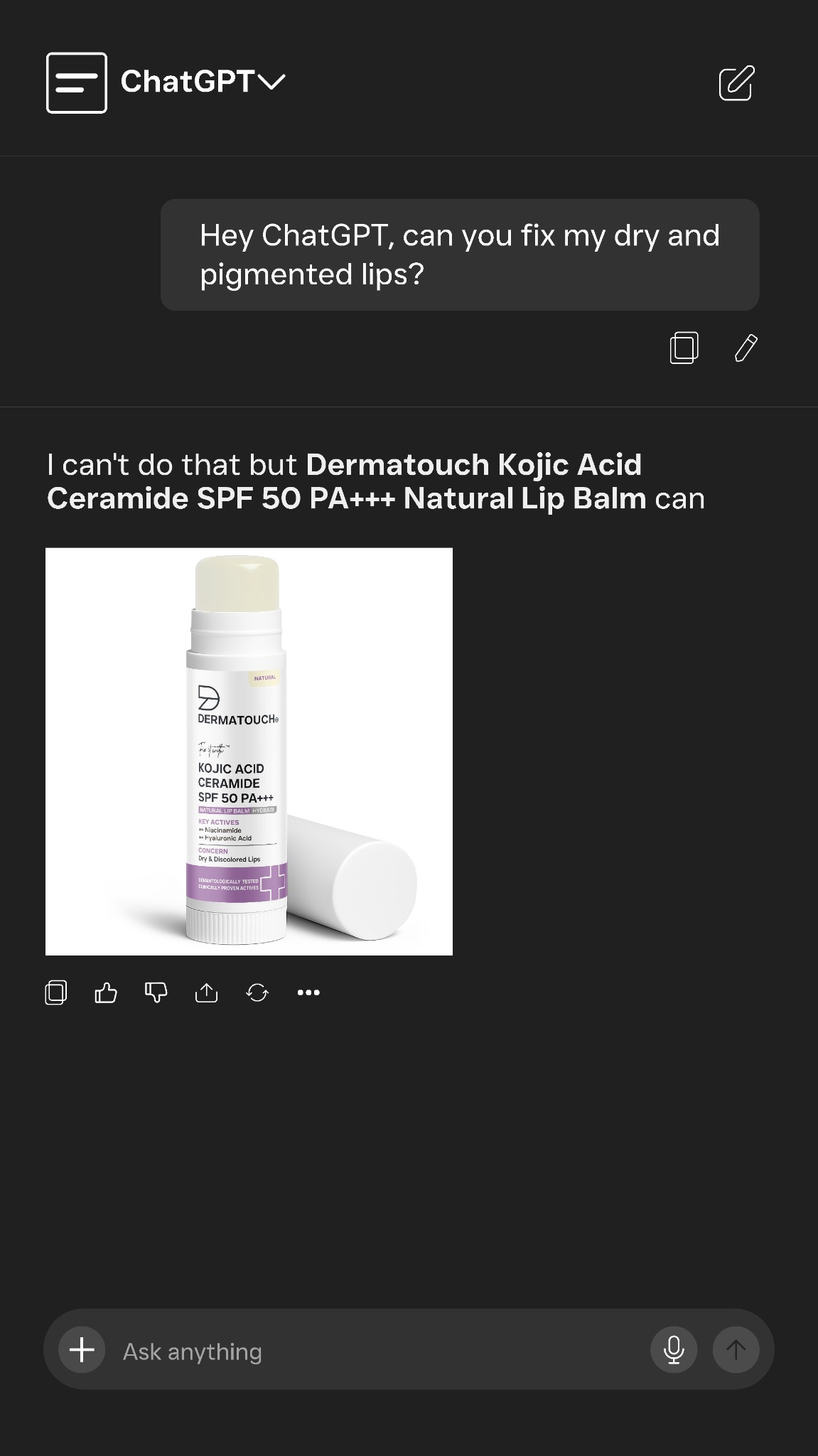 Dermatouch Skincare Facebook ad