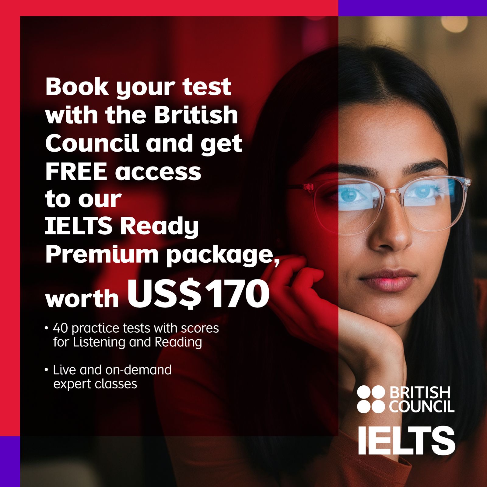 British Council Nepal Facebook ad: Your pathway to success