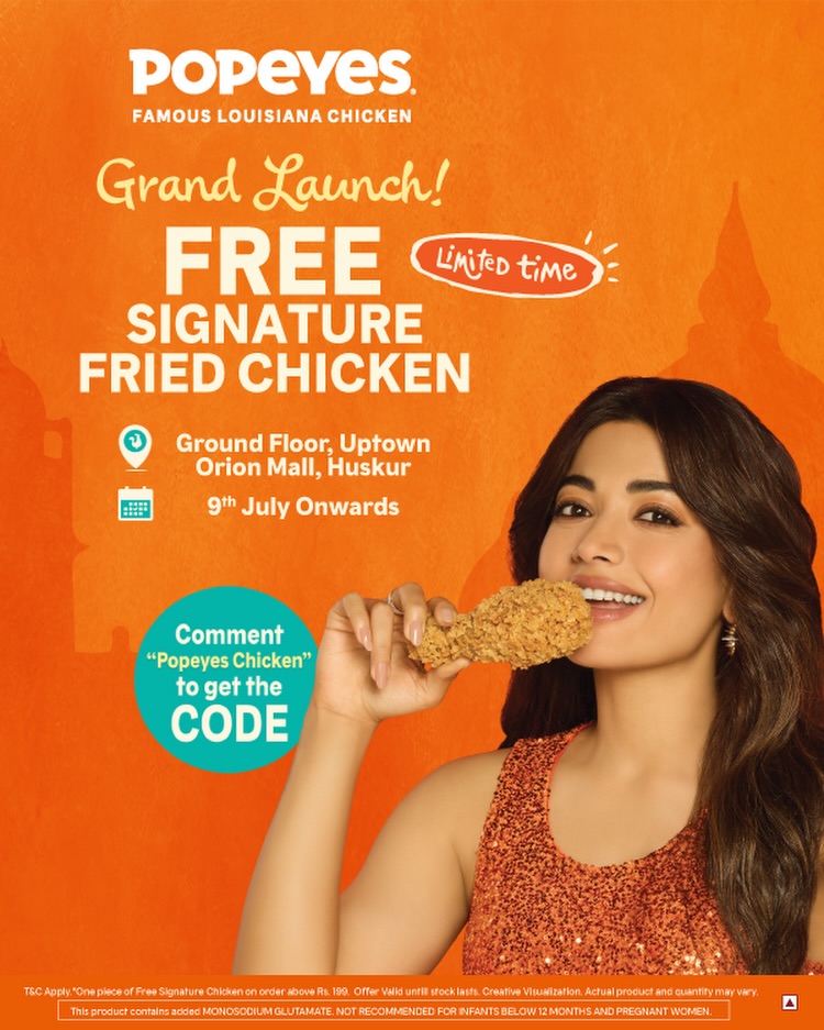 Popeyes India Facebook ad