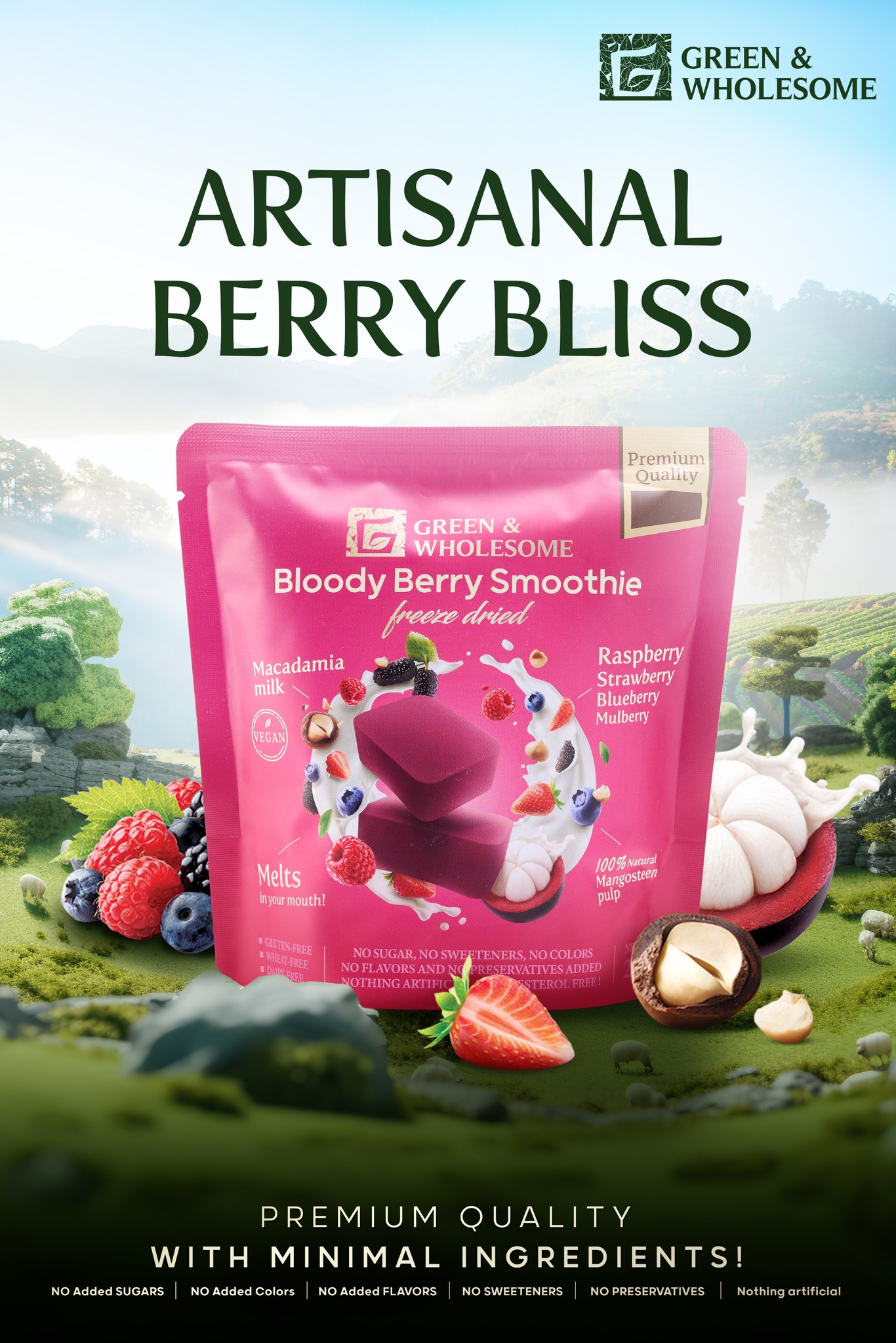 Green & Wholesome Facebook ad