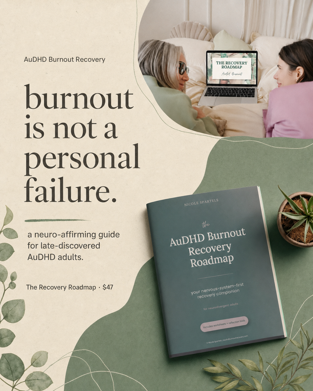 Audhd Burnout Recovery Facebook ad: AuDHD Burnout Recovery Roadmap