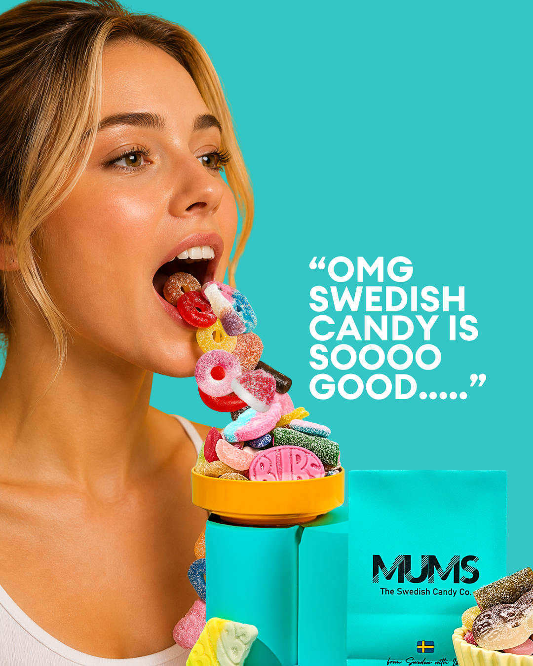 Mums - The Swedish Candy Co. Facebook ad