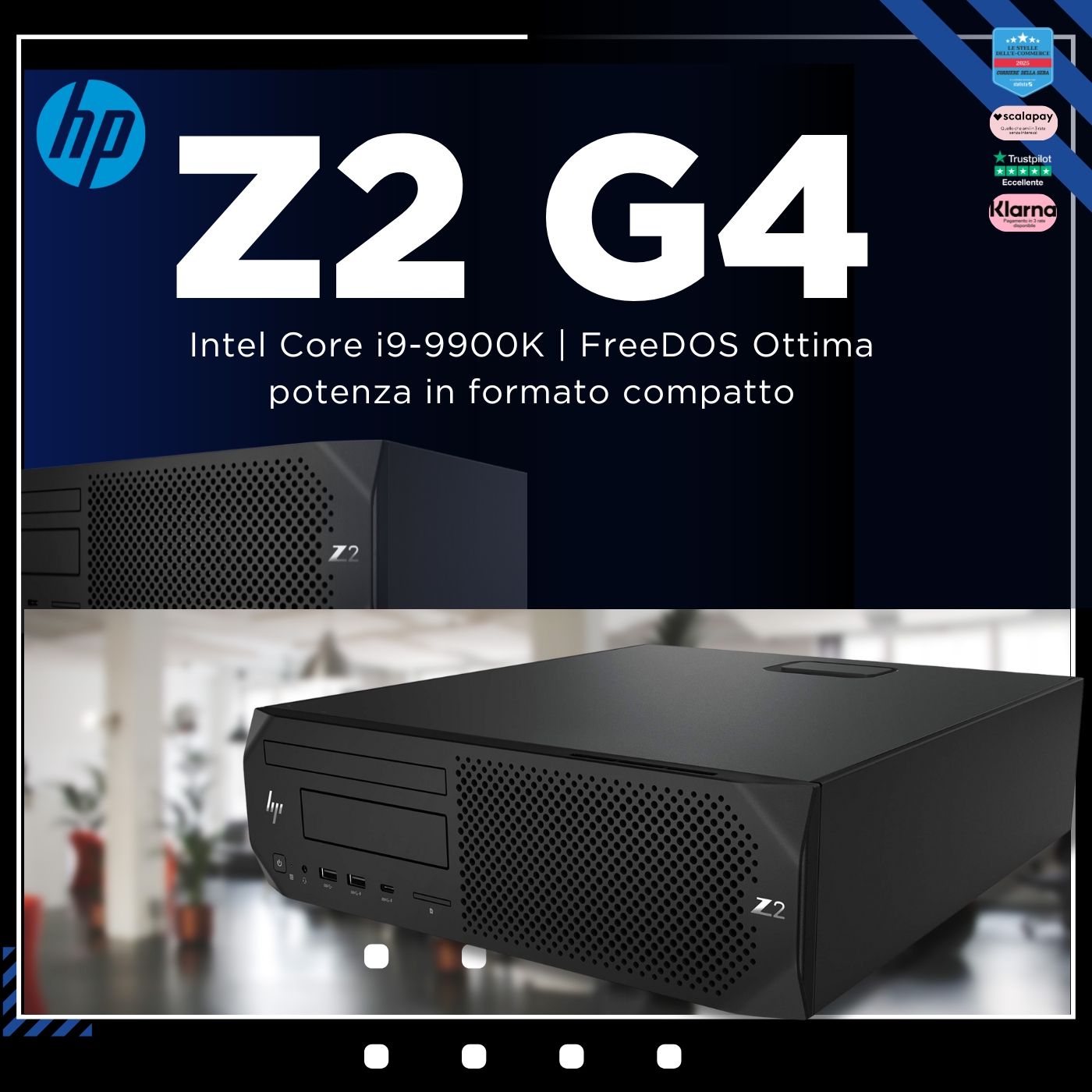 Messoanuovo.it Facebook ad: HP Z2 G4 SFF - Workstation compatta i9 | Intel core e SSD
