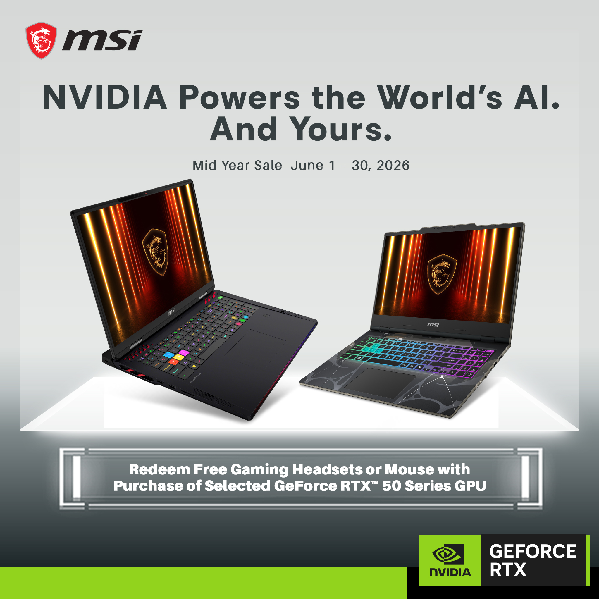 MSI Gaming Facebook ad