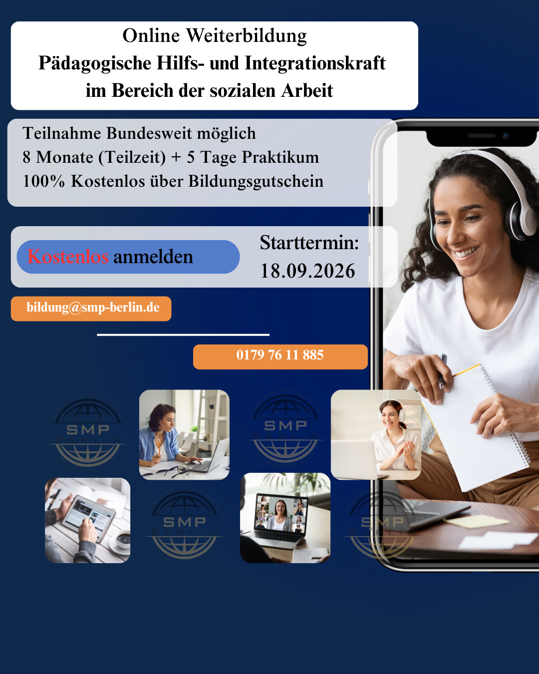 SMP Sprachmittlerpool Berlin GmbH Facebook ad: Kostenlos anmelden