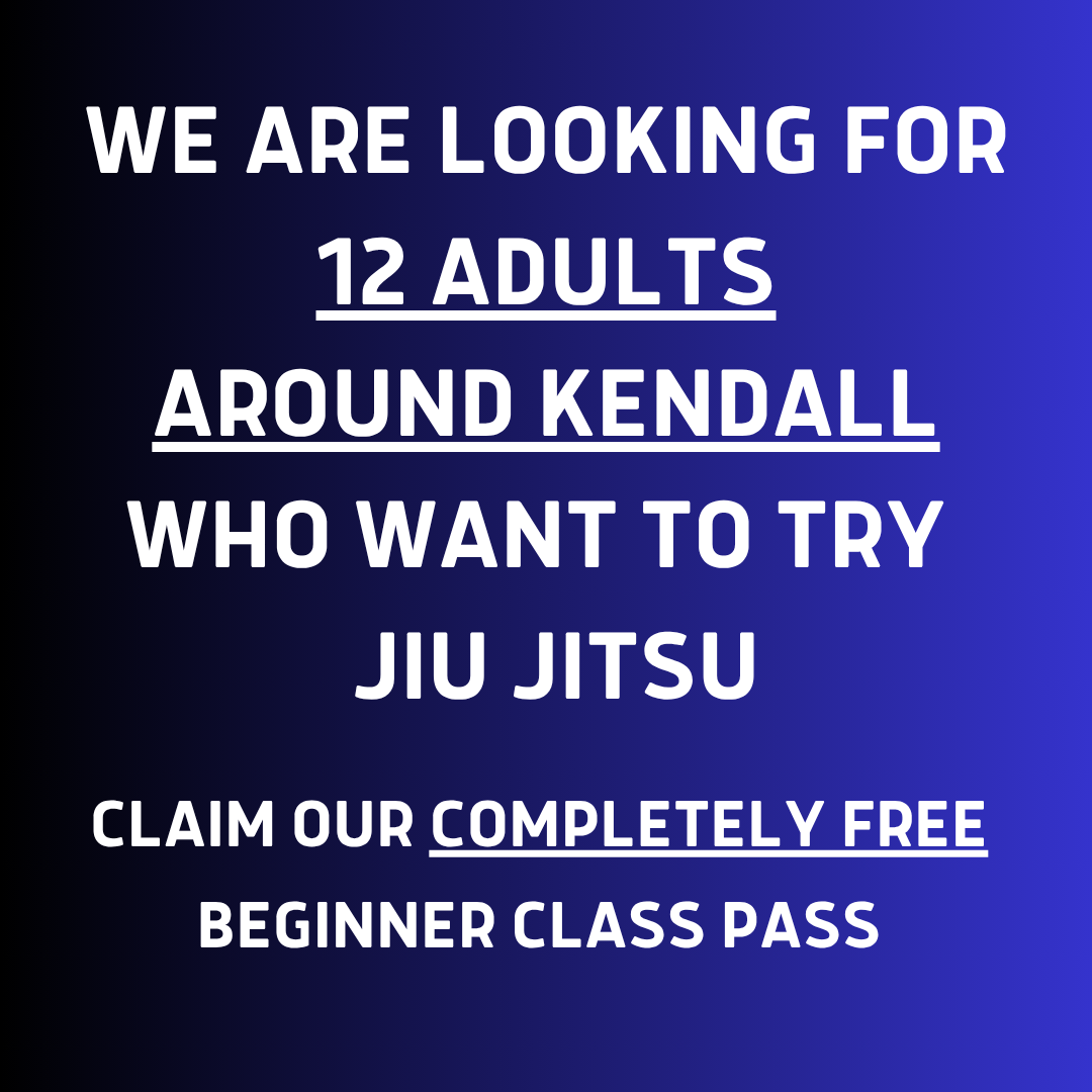 Flow305 Facebook ad: FREE JIU JITSU CLASS for ADULTS