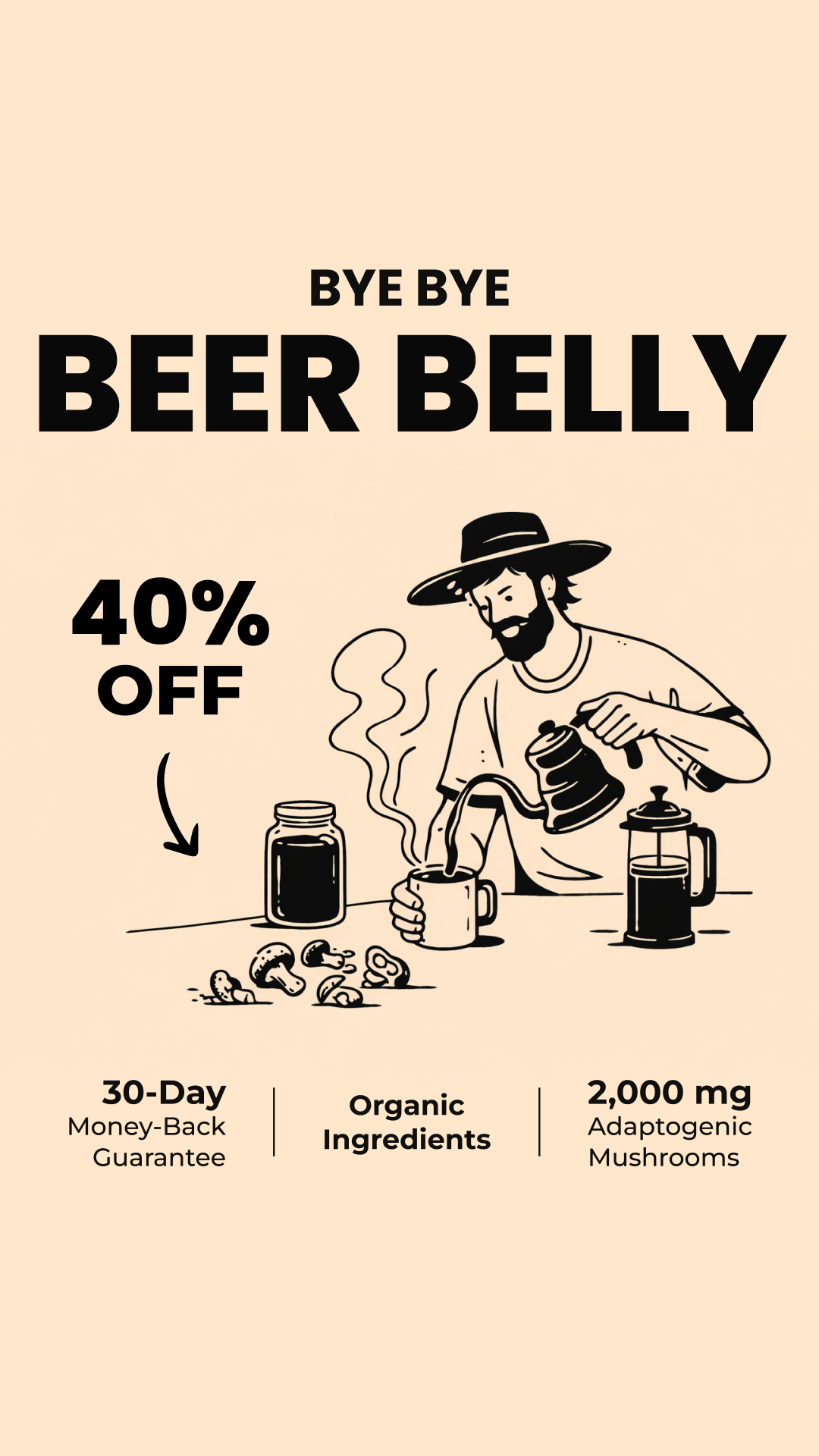 RYZE Superfoods Facebook ad