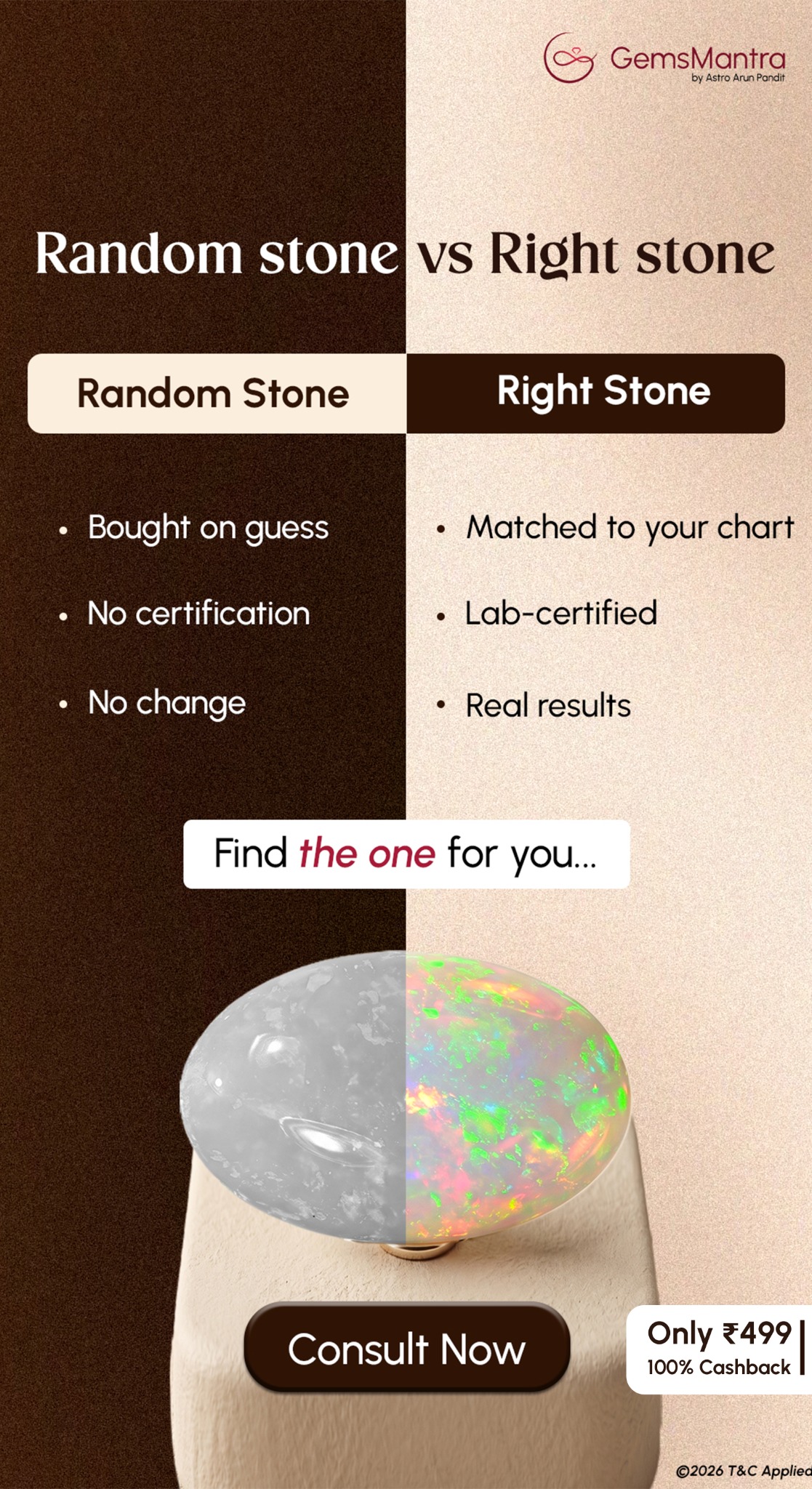 GemsMantra Facebook ad