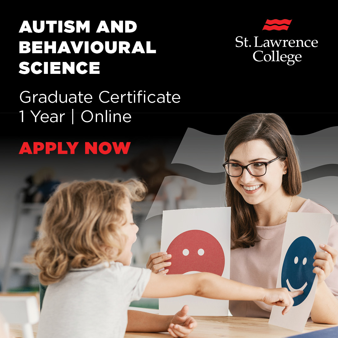St. Lawrence College Facebook ad: Build a Career Helping Others Apply now. Start in September