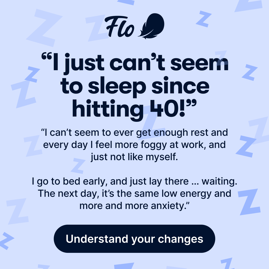 Flo Health App Facebook ad: Try Flo and never look back